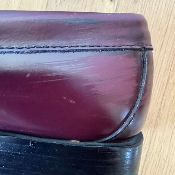 GH Bass Weejuns – Burgundy Leather Loafers (Size 6) - Picture 2 of 4